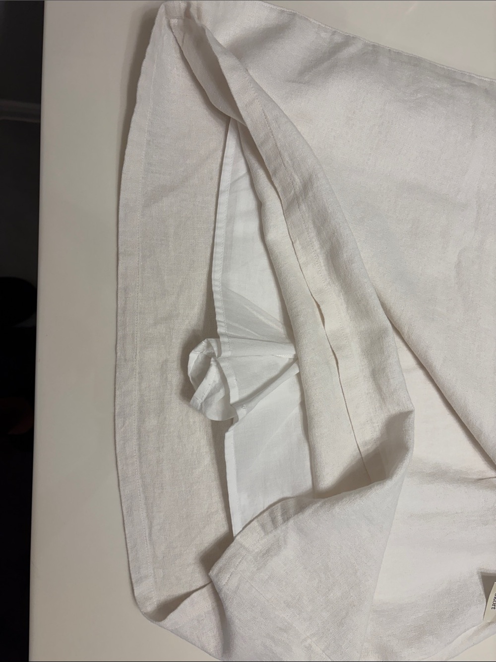 Versona White Linen Mini Skort - Picture 5 of 11